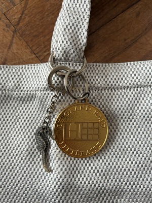 (A)vintageチャーム付き silver bag