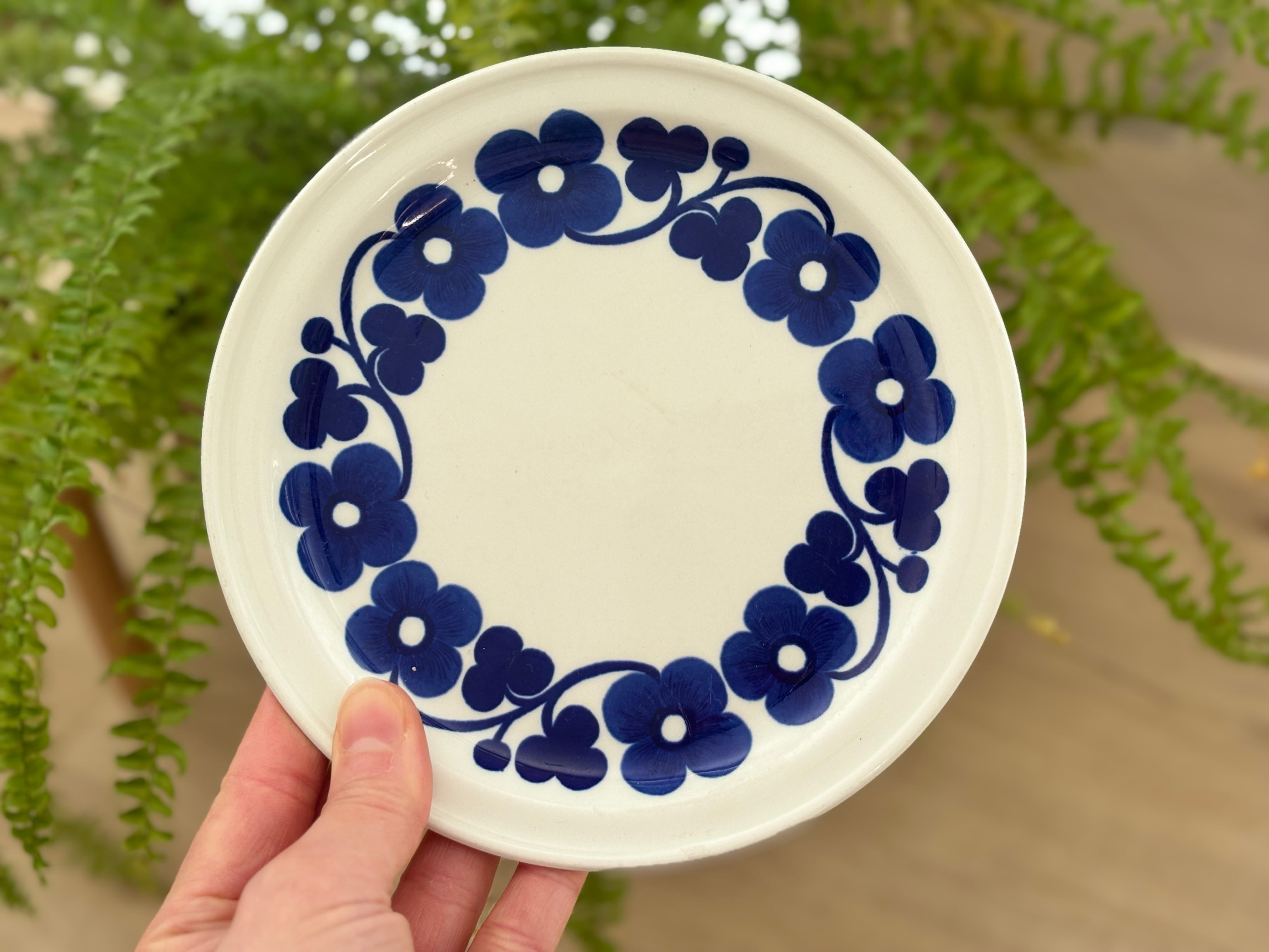 希少 グスタフスベリ ベチュラ プレート A Gustavsberg BETULA 24cm vintage plate blue | グスタフスベリ