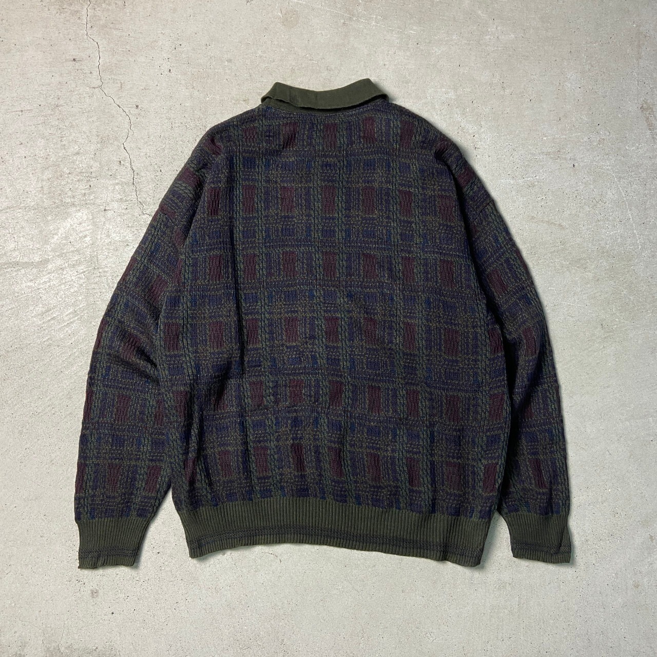 80〜90年代 イタリア製 ユーロ THE ITALIAN SWEATER CO. ニットポロ 