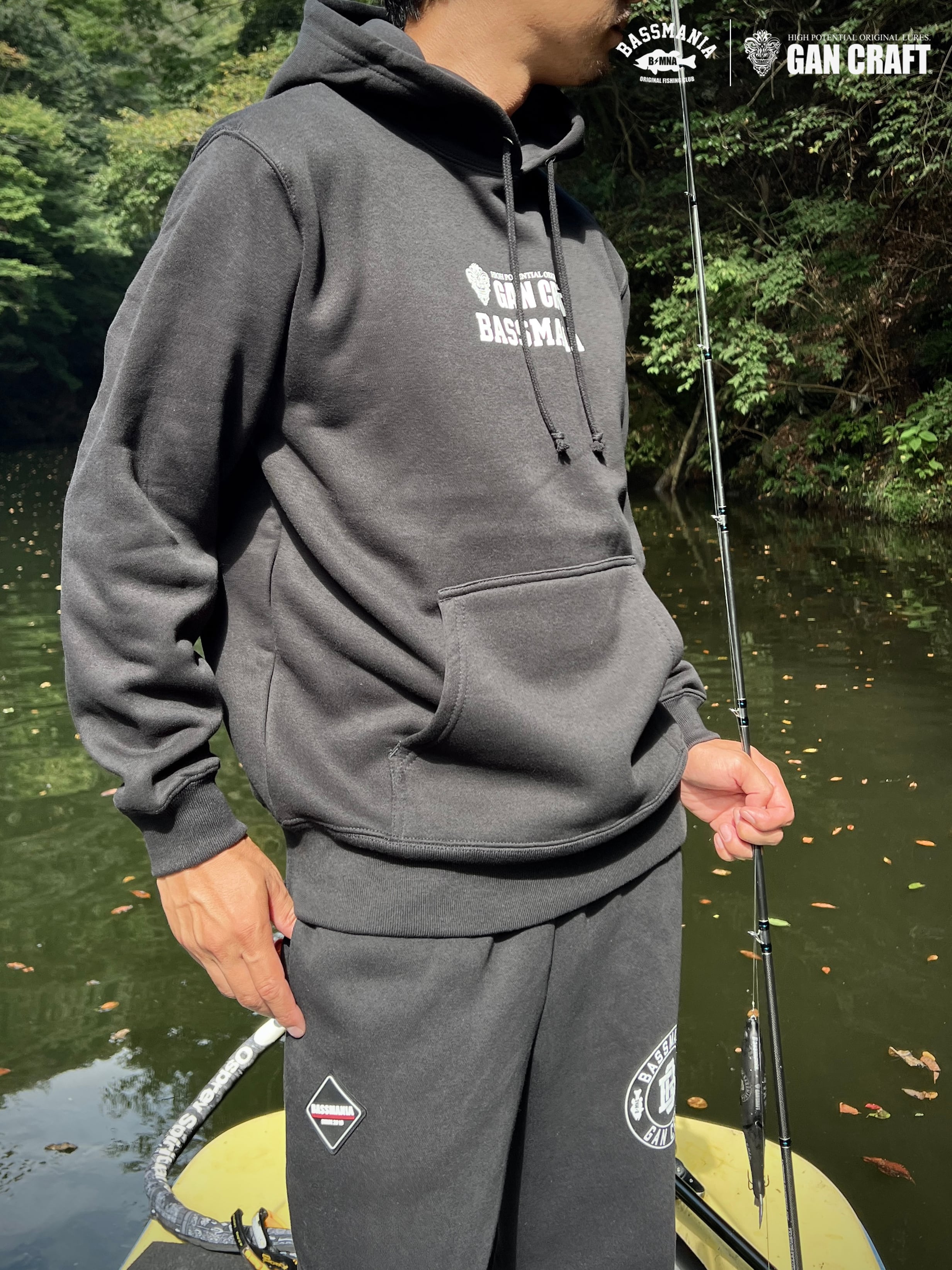 GANCRAFT×BASSMANIA】GANMANIA Sweat Pullover ［BLK］［LIMITED