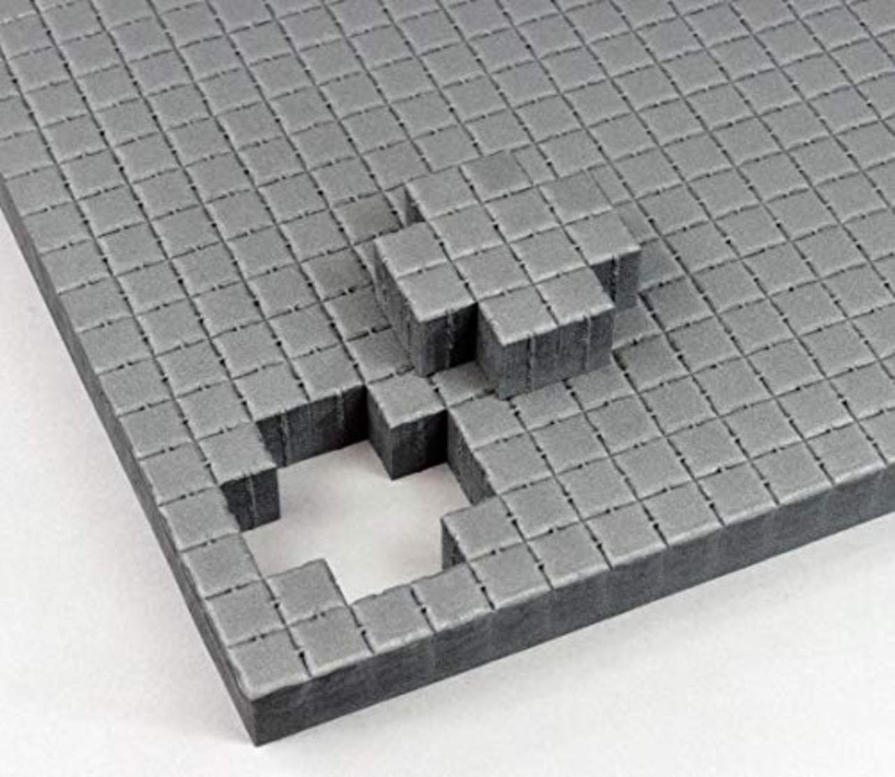 ホーザン(HOZAN) 緩衝ウレタン 厚さ3cm 2×2cmの切り込み入り 簡単にカスタマイズ グレー 緩衝材 クッション材 B-87