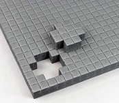 ホーザン(HOZAN) 緩衝ウレタン 厚さ3cm 2×2cmの切り込み入り 簡単にカスタマイズ グレー 緩衝材 クッション材 B-87