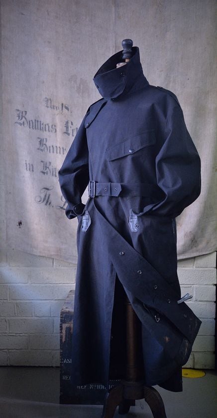 Vintage Dispatch riders coat black color. | EXTRA'S GARMENT SUPPLY