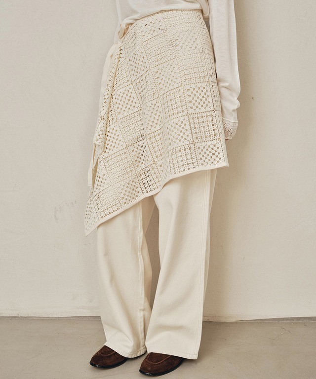 クロシェレイヤードスカート Q0417