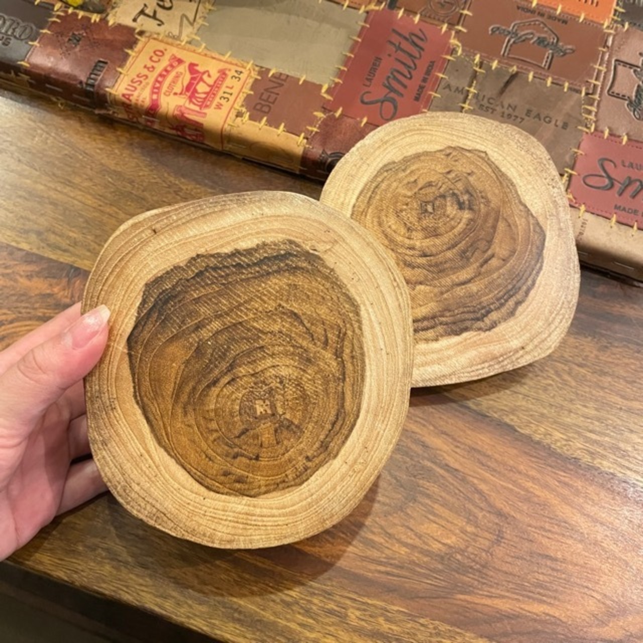 Thailand Teak Wood Slide Box Separate Natural / タイ チークスライドボックス セパレート ナチュラル 小物入れ 小物BOX 収納ボックス 木材 天然木 ナチュラル ハンドメイド チークウッド リビング収納 蓋付き 開閉可 ギフト プレゼント かわいい シンプル