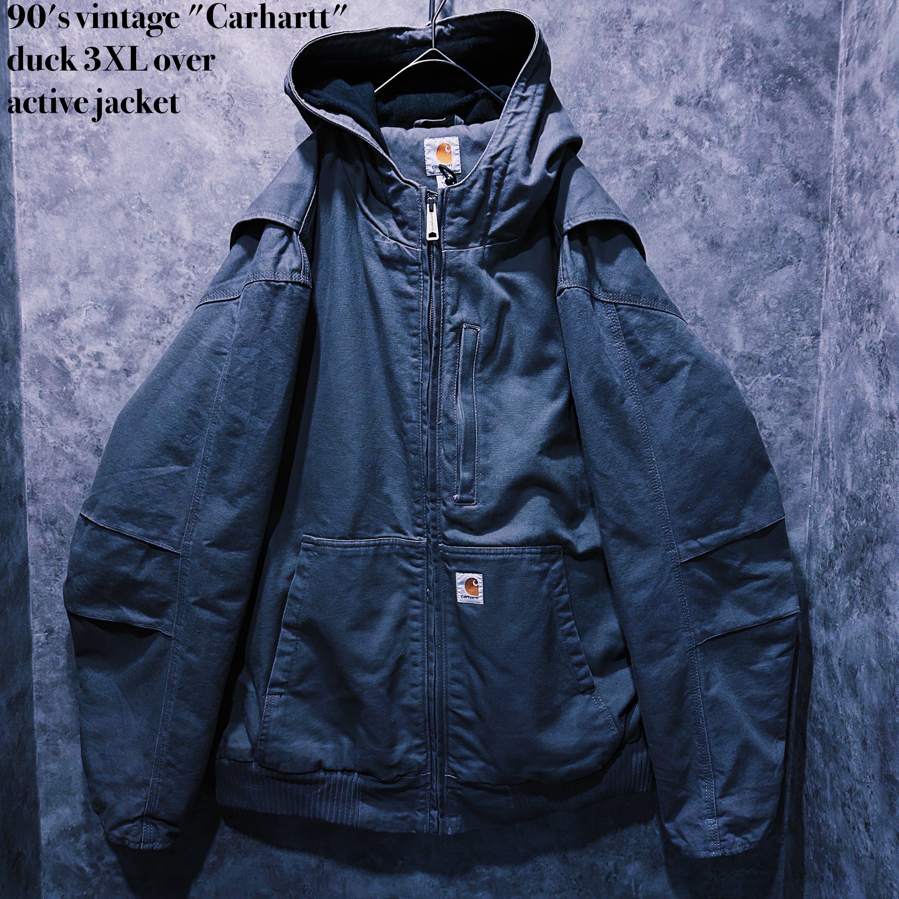 【doppio】90's vintage "Carhartt" duck 3XL over active jacket