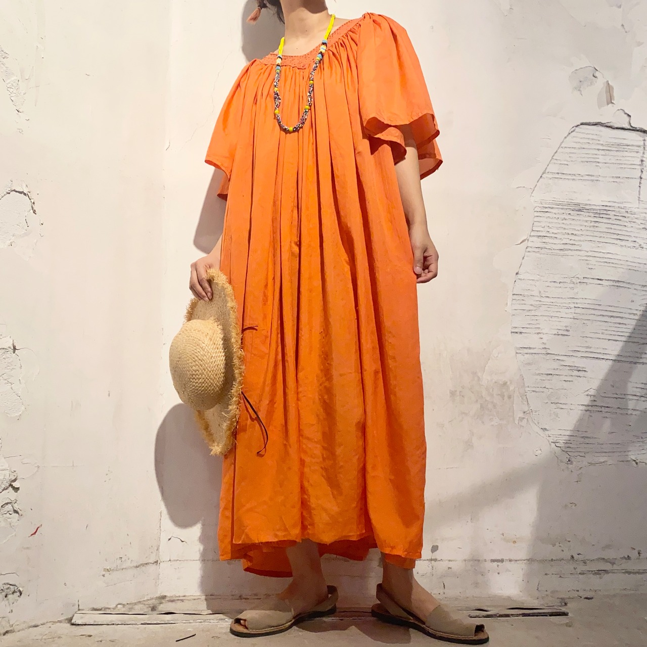 70s ヴィンテージ ギリシャ ギリシャワンピース UNKNOWN / ギリシャ  