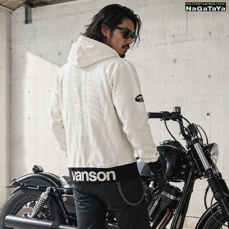 VANSON バンソン ヒューマンボーン スタンドカラージップパーカー NVSZ