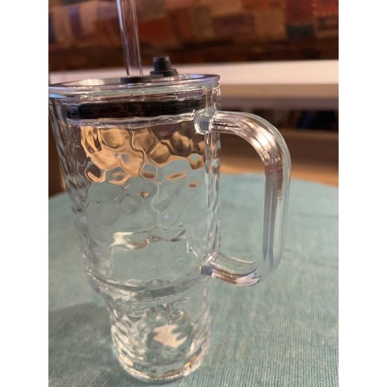 TOPANGA KITCHEN　Glass Tumbler 2Type　ガラスタンブラー　2種　ストロー付き　蓋付き　タンブラー