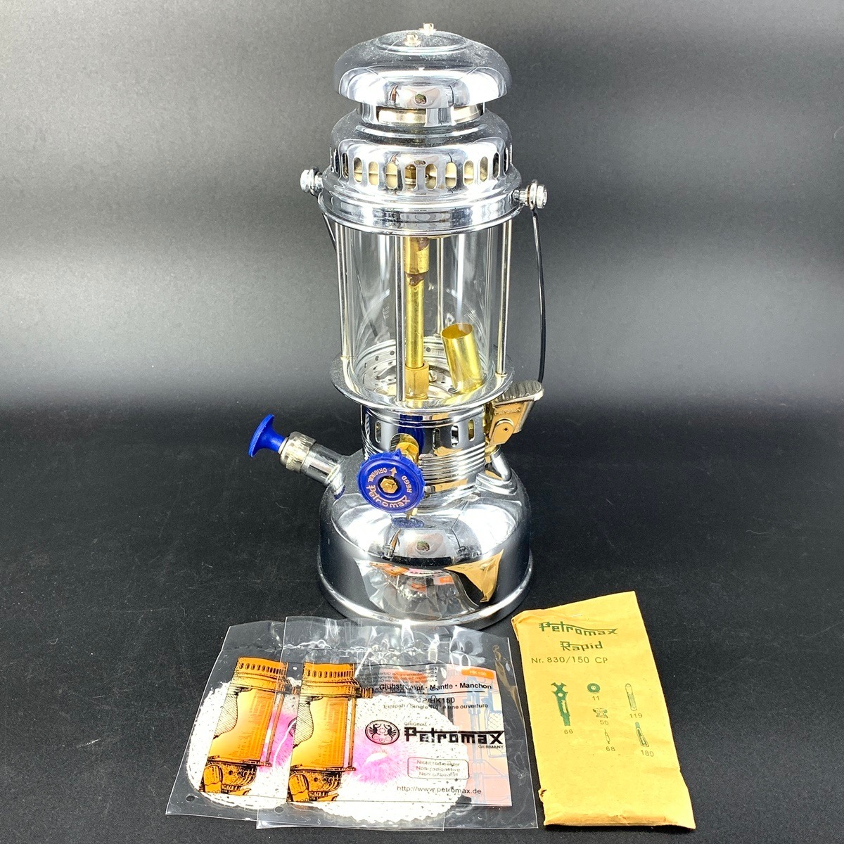 予備パーツ付属】PETROMAX HK150 ニッケル 未使用品 | Oldman