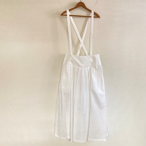 C21788【Olive】Chambray Suspender Skirt
