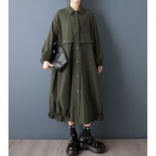 ボタンライン シャツワンピース  00356