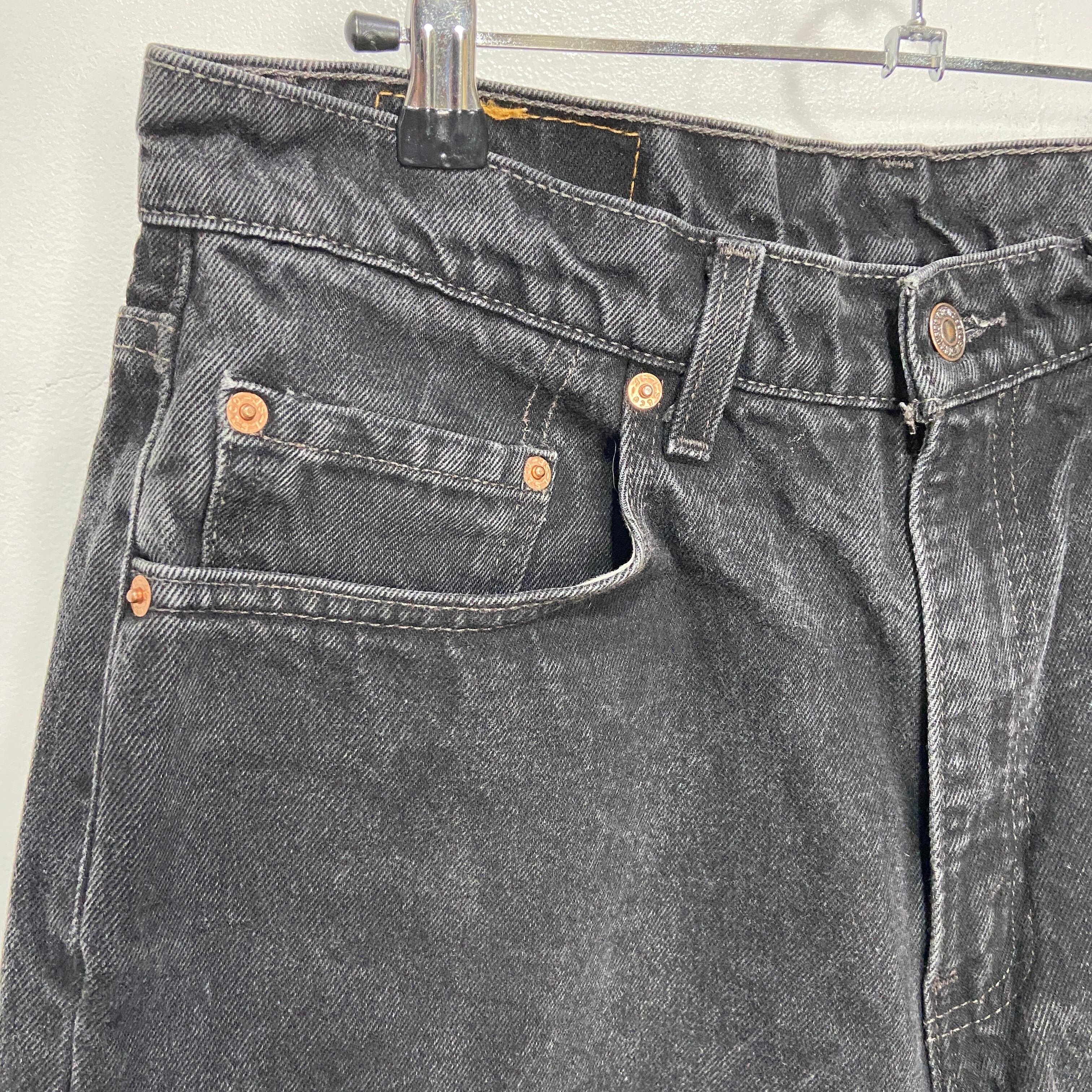 Levi's 550 ブラックデニム W33 L28 リーバイス550 W33 ブラックデニム パンツ 黒 90s 00s 12535