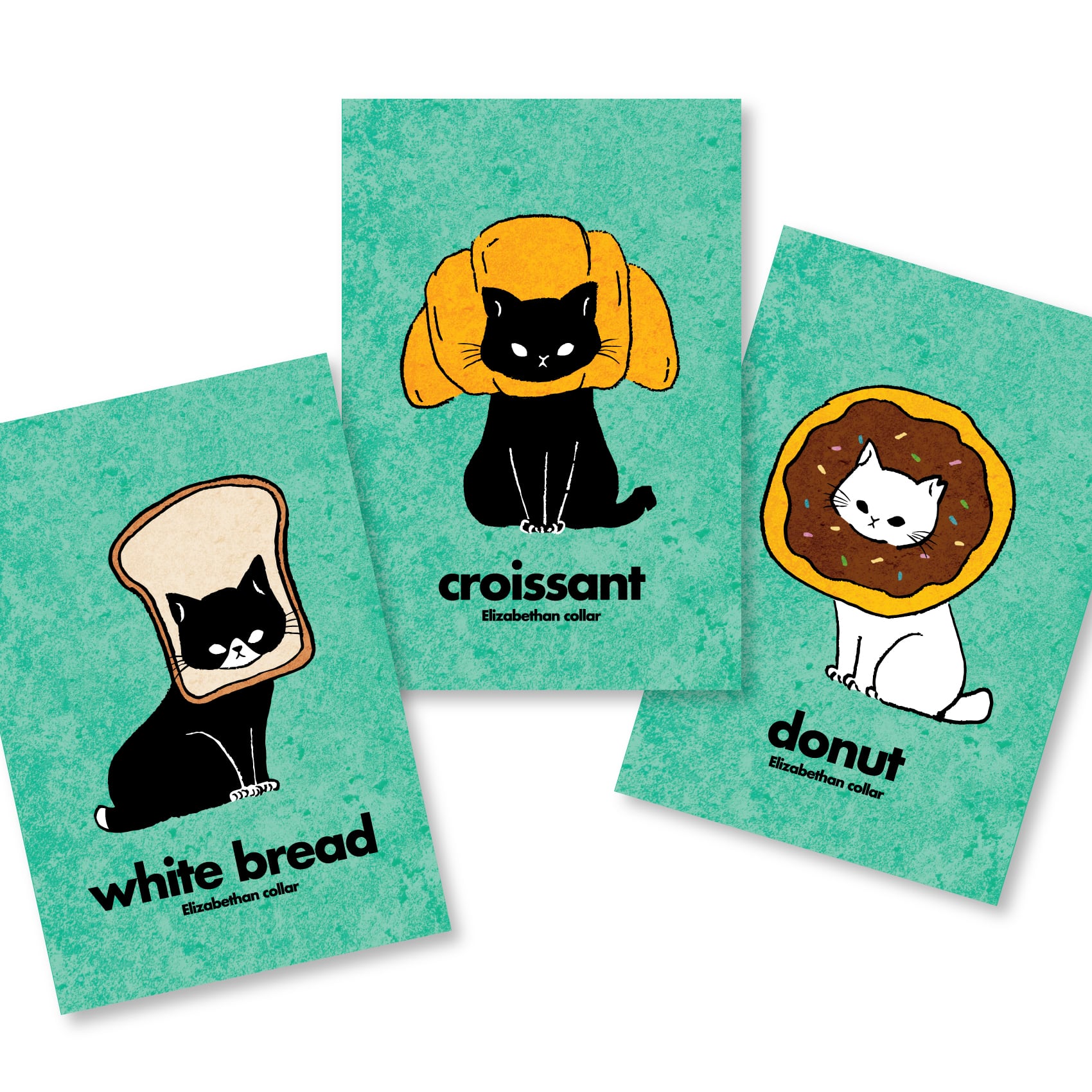 ポストカード_パン型エリザベスシリーズ | ハイツくろねこ