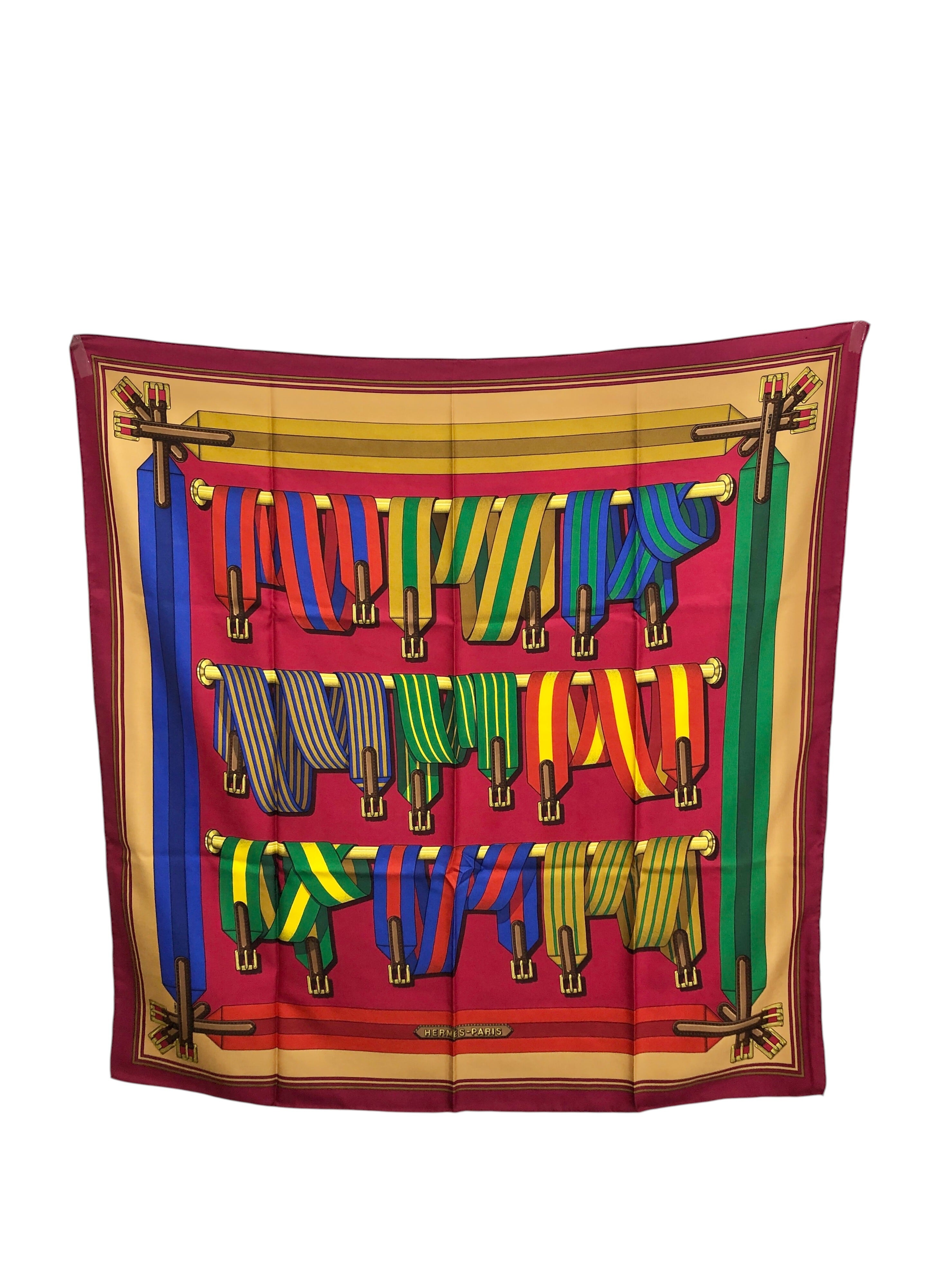 HERMES エルメス スカーフ グリーン シルク プチカレ vintage
