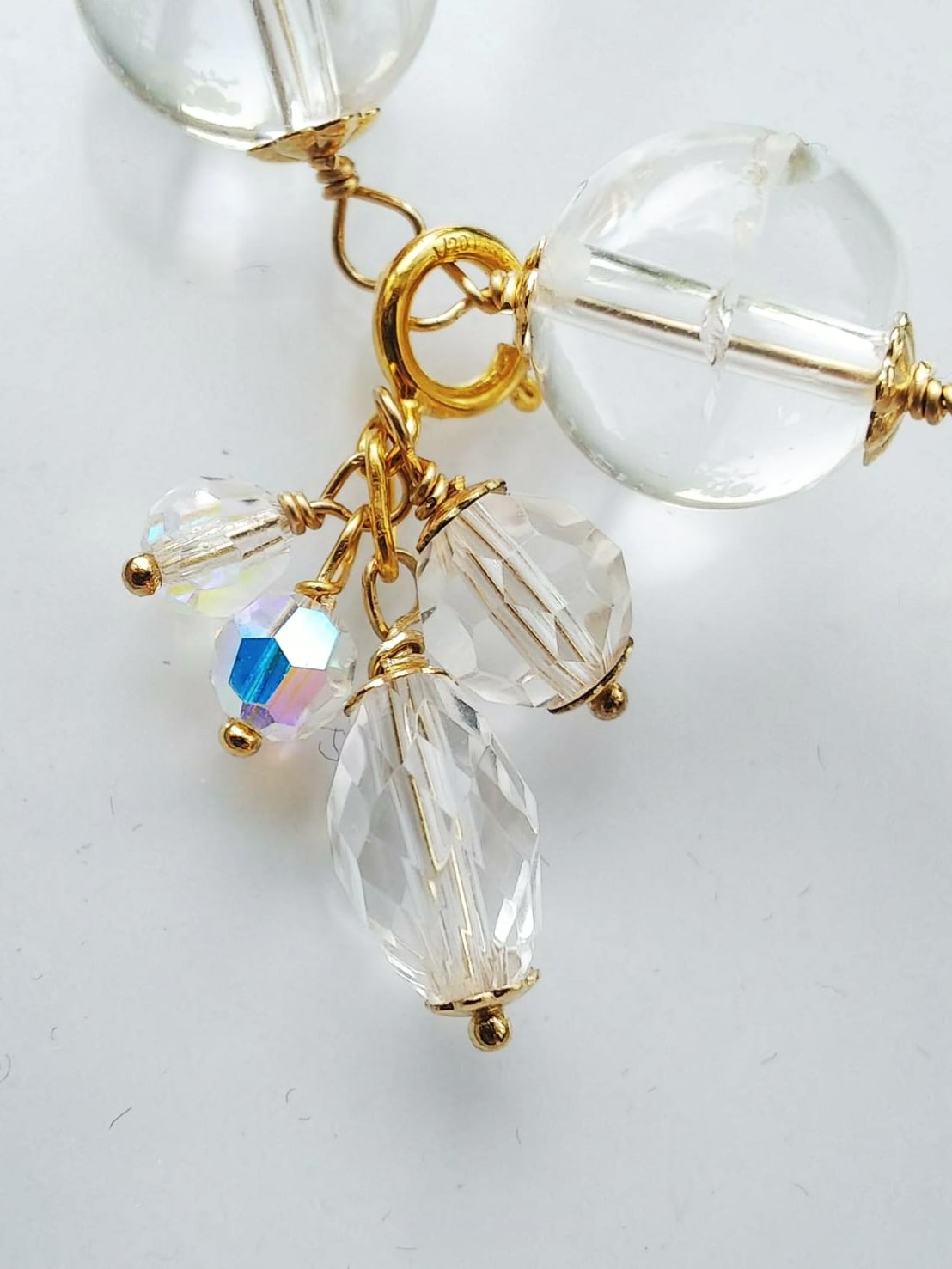 虹の輝き・天職や恋愛で輝きたい人へ 】レインボークォーツ 14Kgf