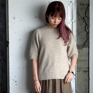 sibinlinnebjerg alpaca elbow length sweater beige -MASSA-