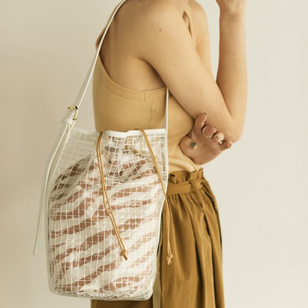 ゼブラインクリアショルダーバッグ K0156