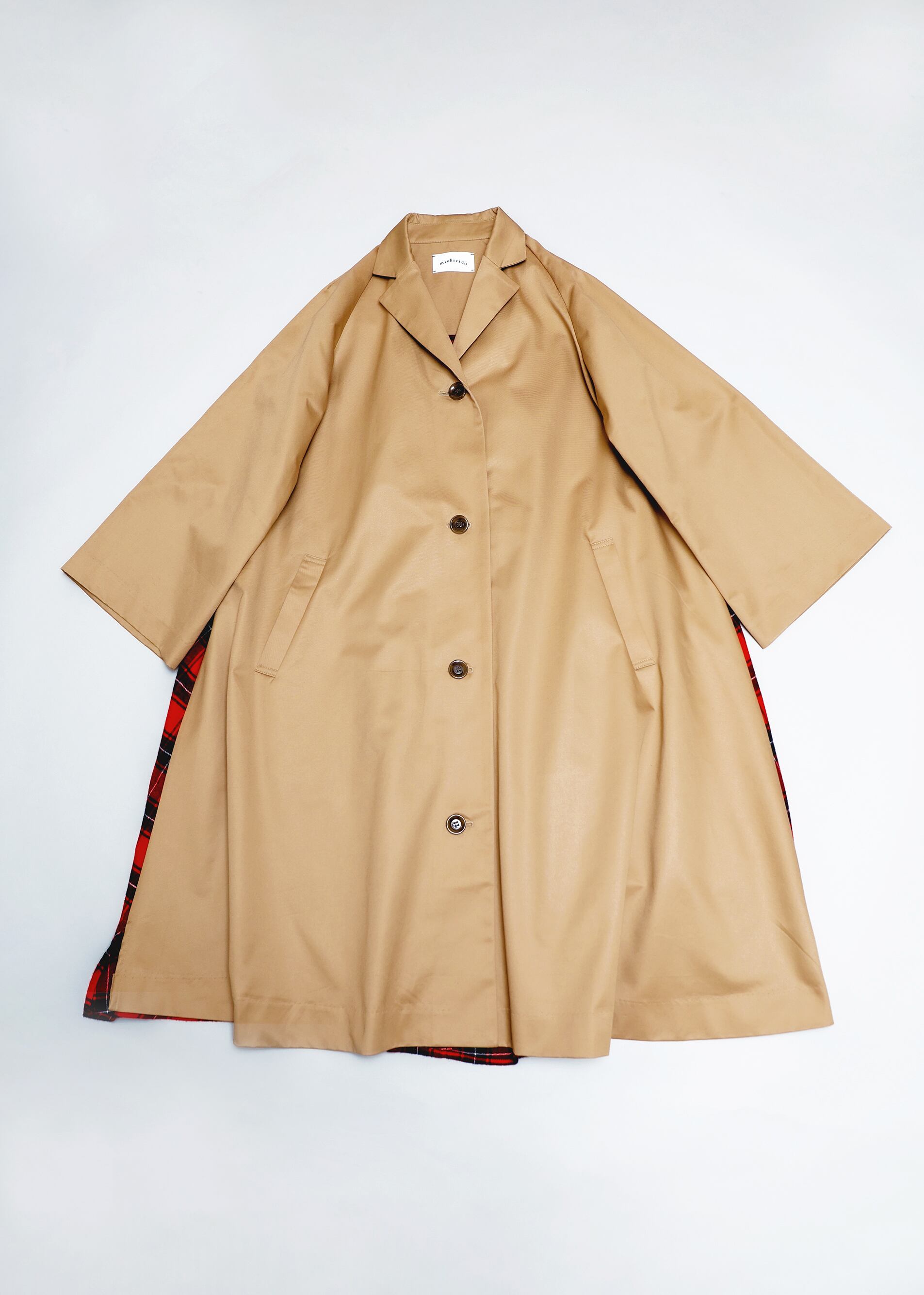 michiricoミチリコA line coat adult M Black 【公式通販】