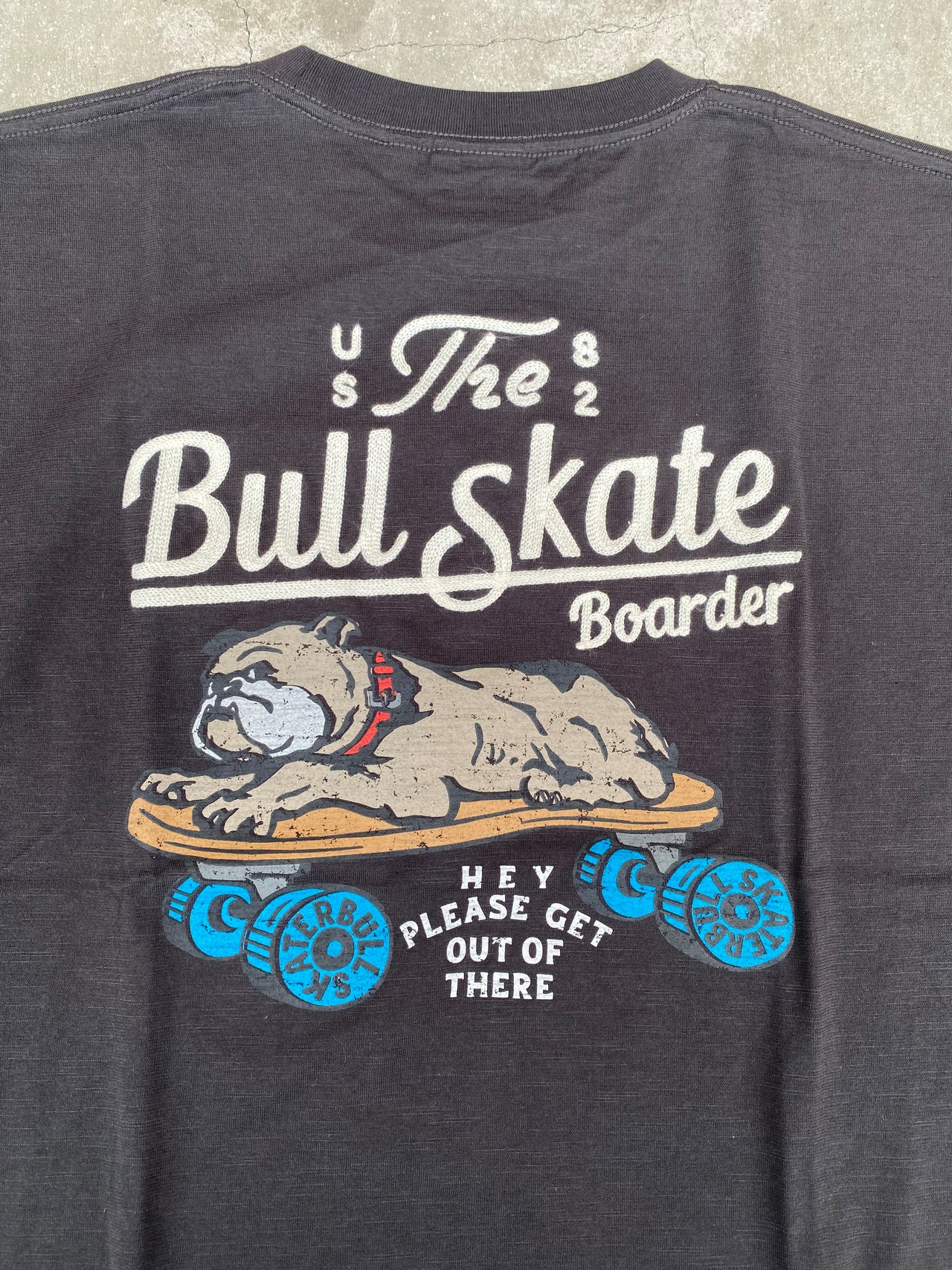 POWER TO THE PEOPLE / ブルドッグスケート / T SHIRT / Tシャツ / チェーンステッチ / 刺繍 / 半袖 / 4501060-103 - 2