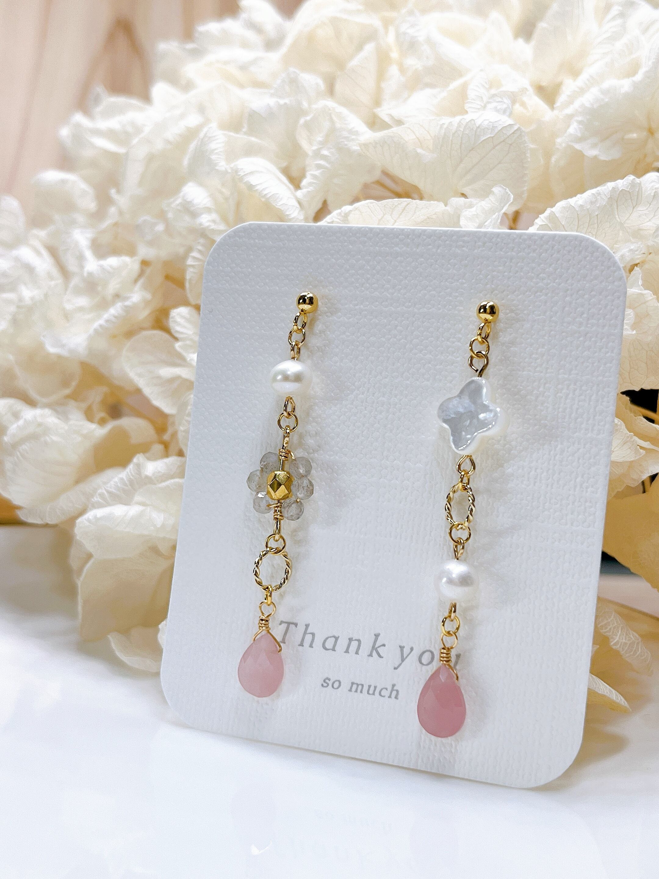 【再販】オトナ可愛いフラワーピアス イヤリング