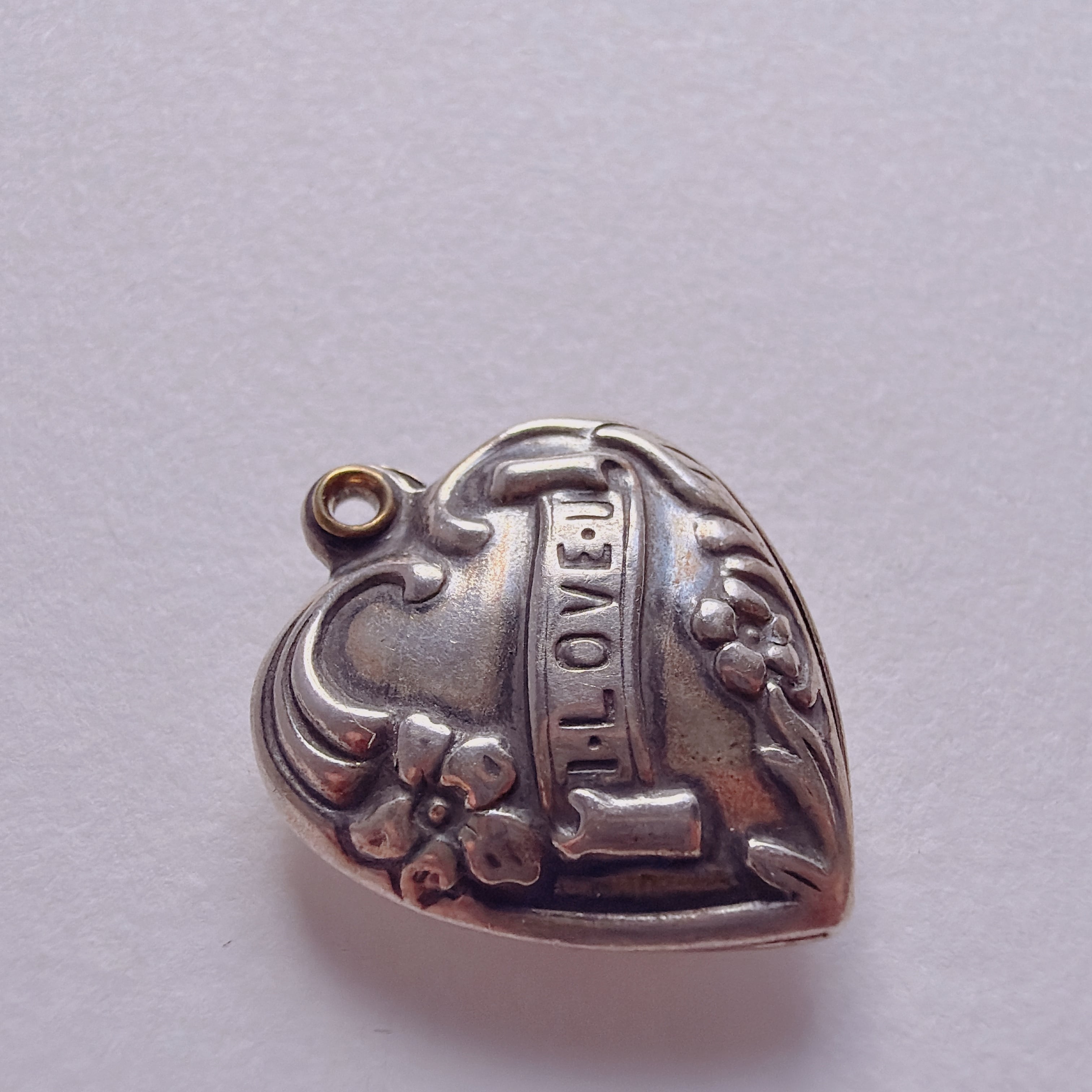 【J346】10s -40s 勿忘草 I LOVE YOU スウィートハートジュエリー ヴィンテージ チャーム