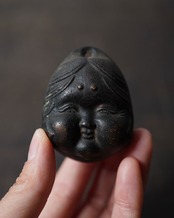 銅鈴　お多福
