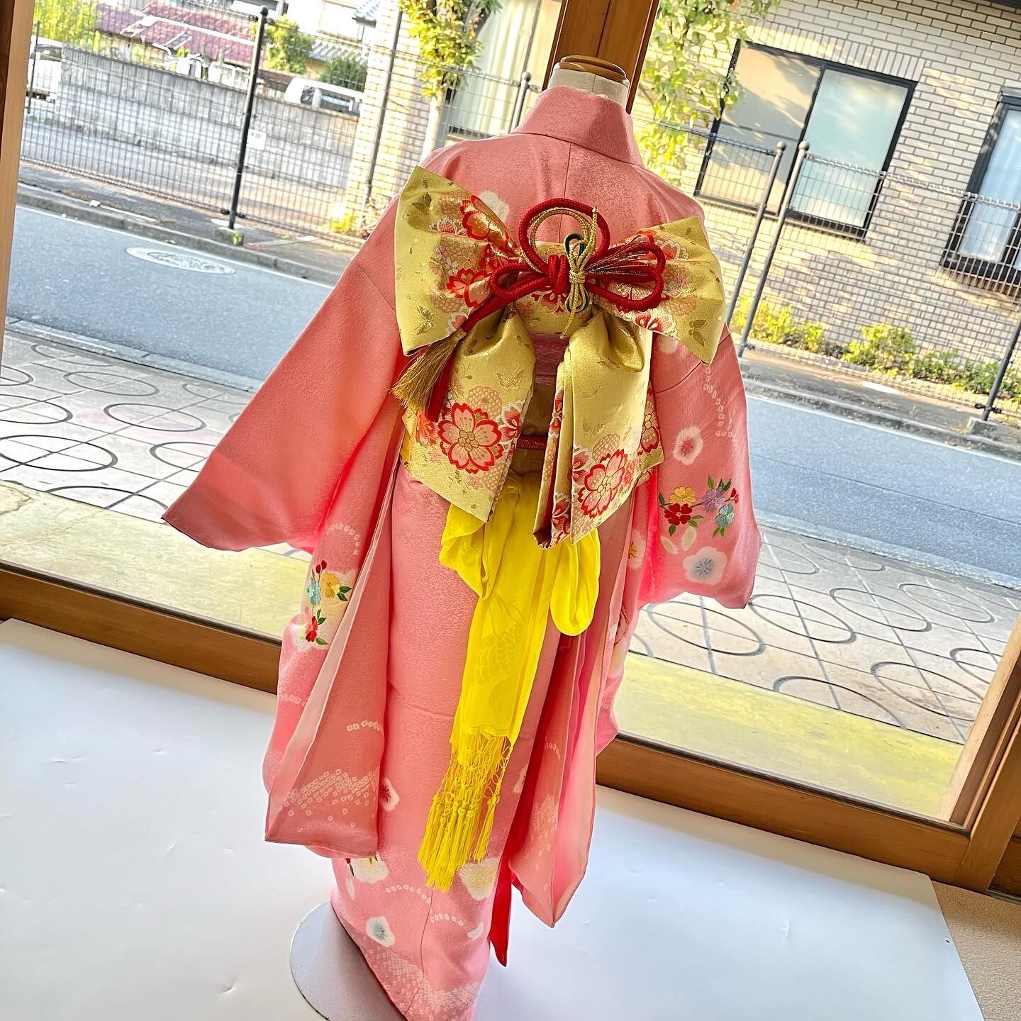 七五三女の子7歳R.KIKUCHI 着物長襦袢セット四つ身