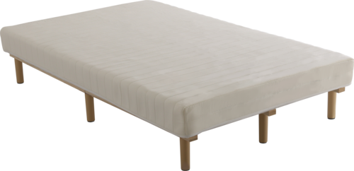 脚付きポケットコイルロールマットレス すのこベッド シングルサイズ