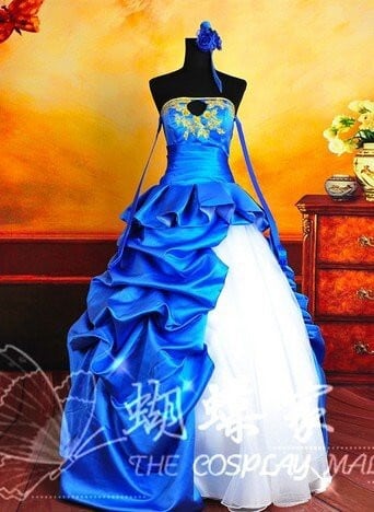 Fate/zero 　Fate/stay night・セイバー（Saber）　10週年　ドレス 風 コスプレ衣装 cosplay コスチューム K2604 Fate/zero Fate/stay night・セイバー（Saber） 10週年 風