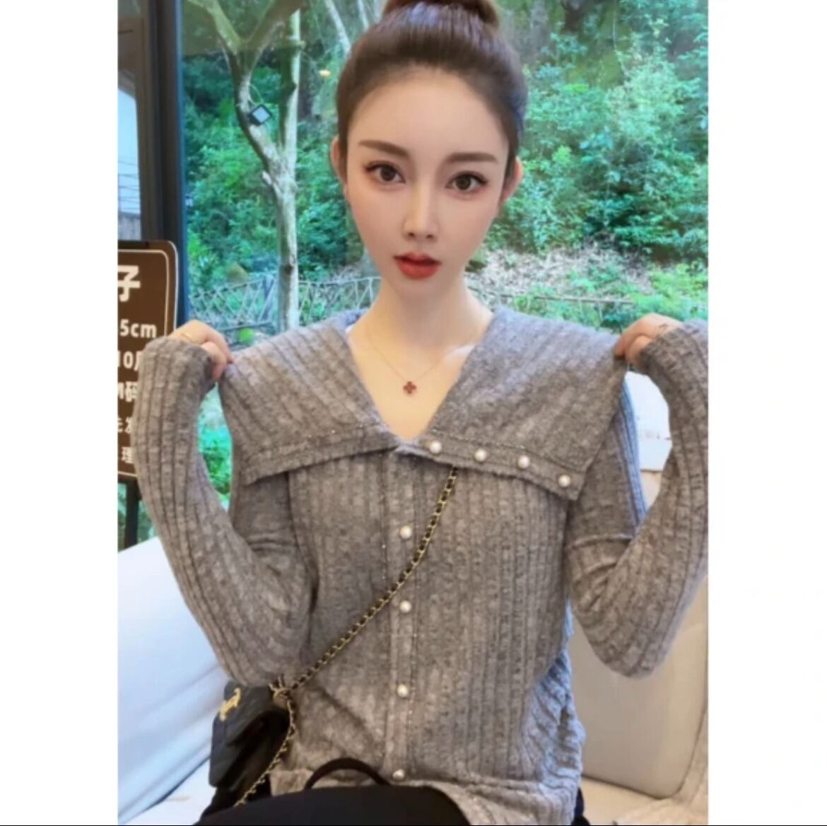 初回送料無料 大きめ長袖トップス レーディスファション商品 着?せブラウス 人気上着