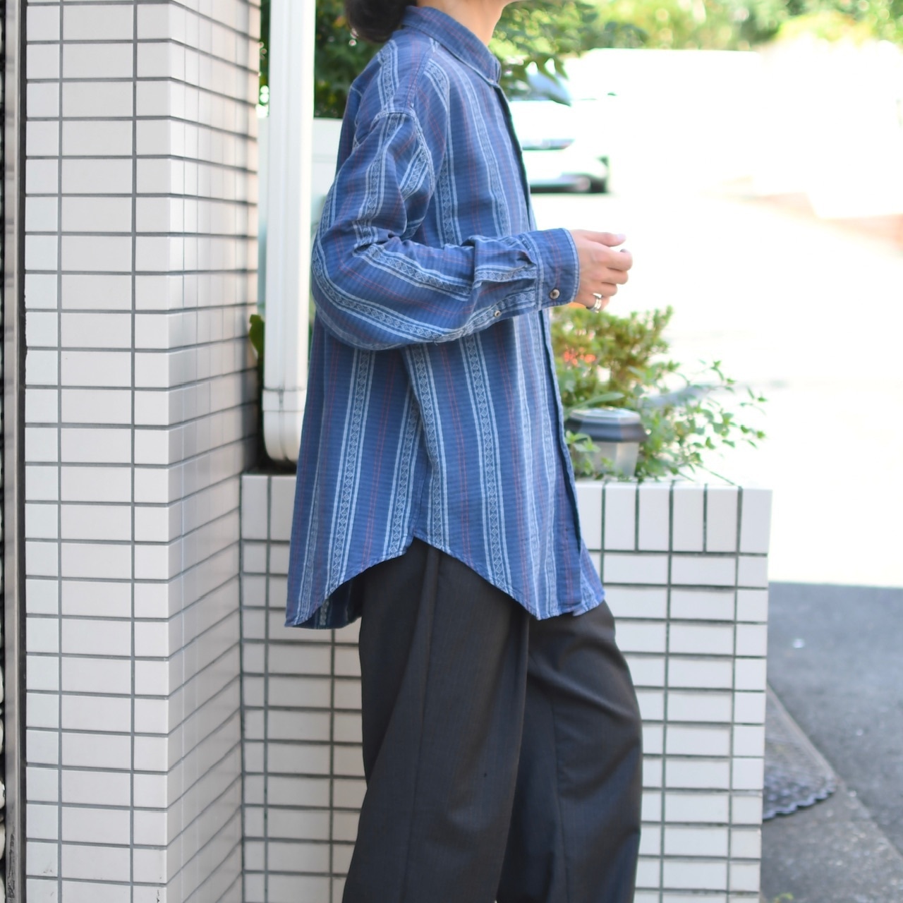St.John's Bay native stripe pattern shirt