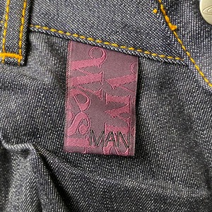VIVIENNE WESTWOOD MAN asymmetric denim pants 