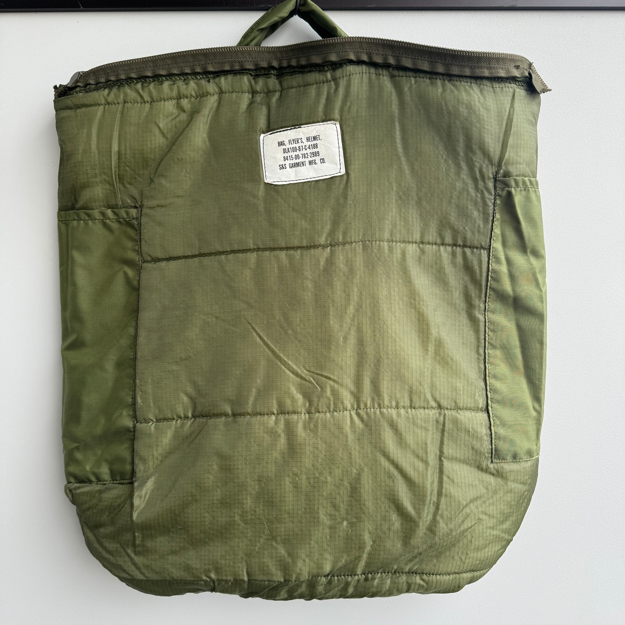 US Army ヘルメットバッグ デッドストック級 87年製 画像7