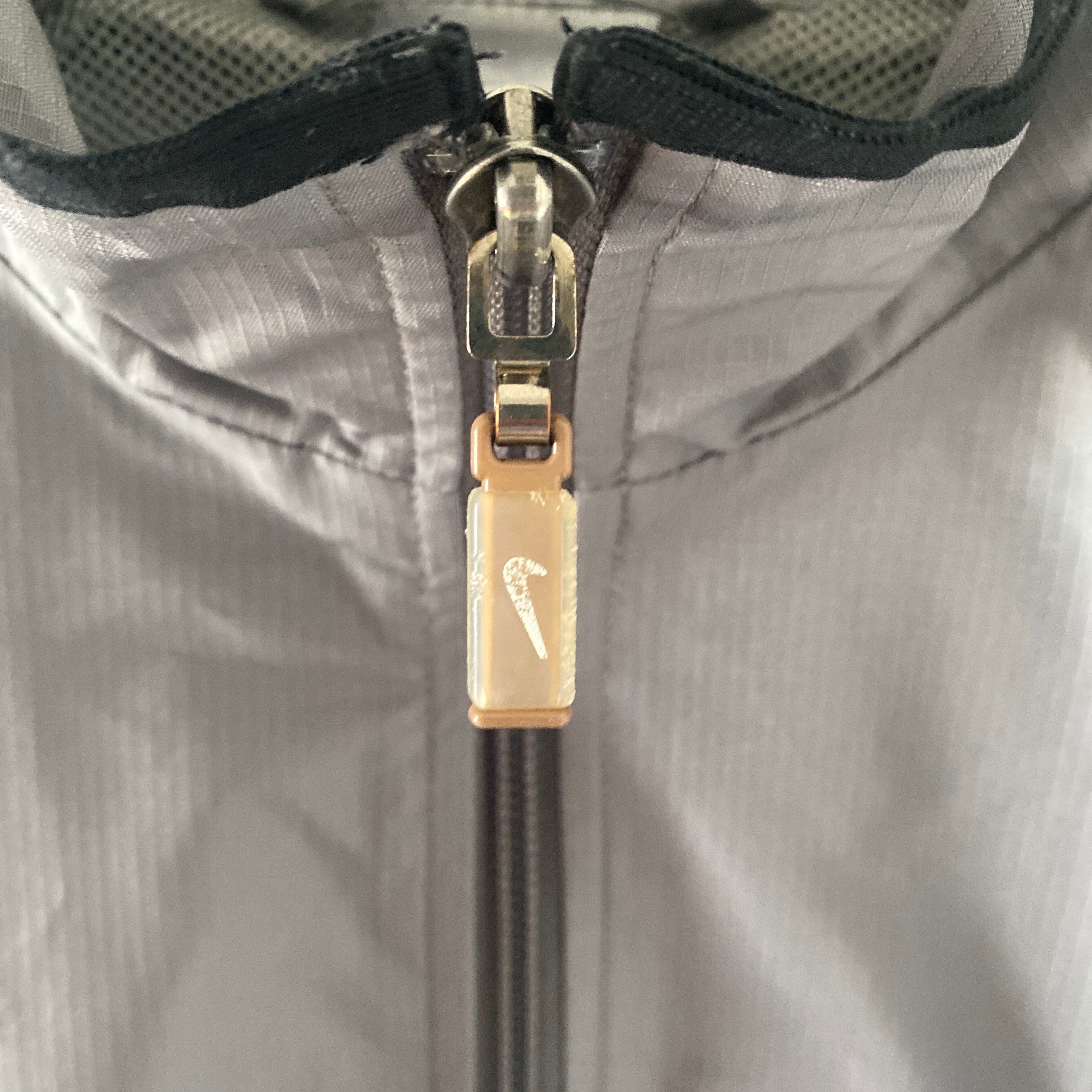 00sNIKEナイキナイロンジャケットメンズ長袖ジャンパーmグレー灰