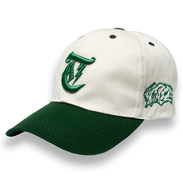 T.C.R LIGHTNING LOGO 6PANEL LOW CAP - GREEN