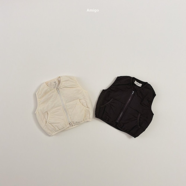 【取寄】amigo|valen quilted vest|バレンキルティングベスト|XS-XL|kids|26 autumn