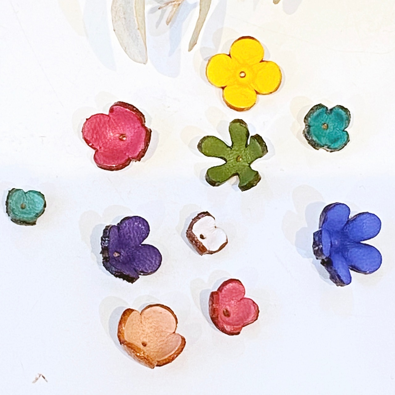 【人気アウトレット】３Dアソート小花セット 10個入り(マルチカラー)5mm～12mm - 1