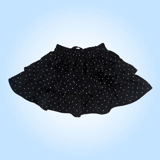 水玉フリルミニスカート 水玉フリルミニスカート