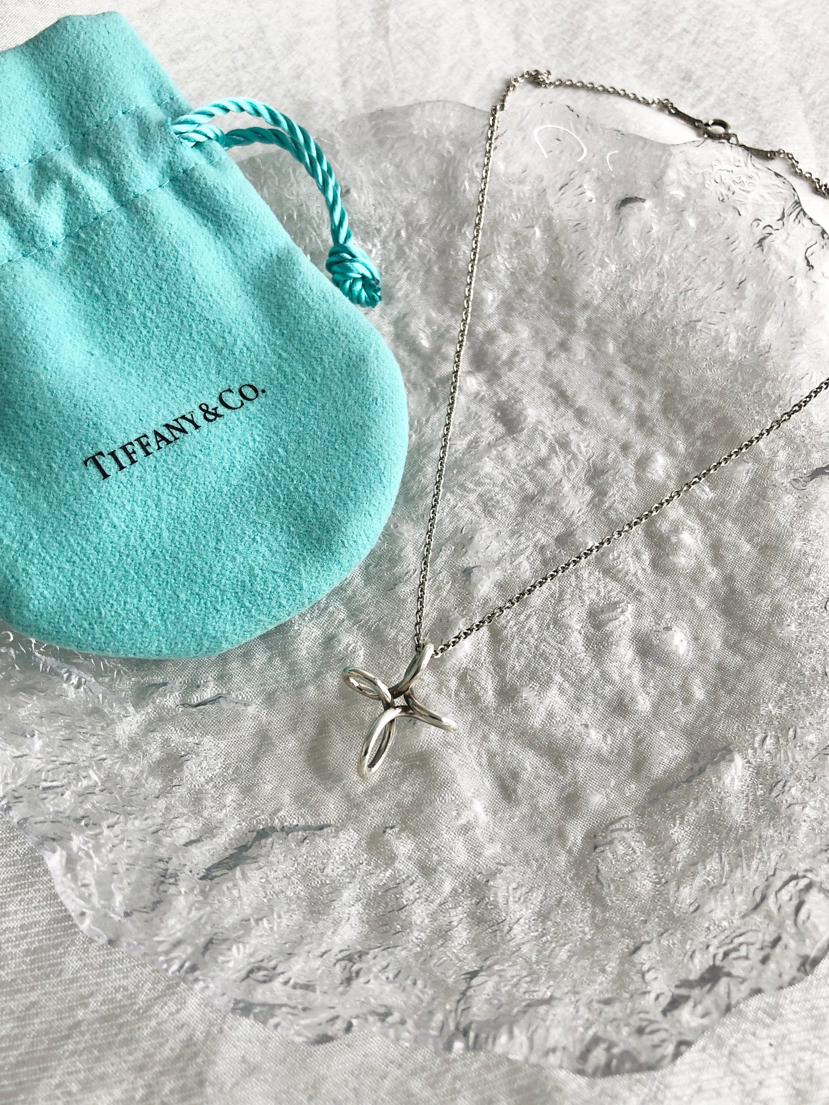 Tiffany & Co. ティファニー ネックレス シルバー インフィニティクロス 925 vintage ヴィンテージ オールド 5e8zue