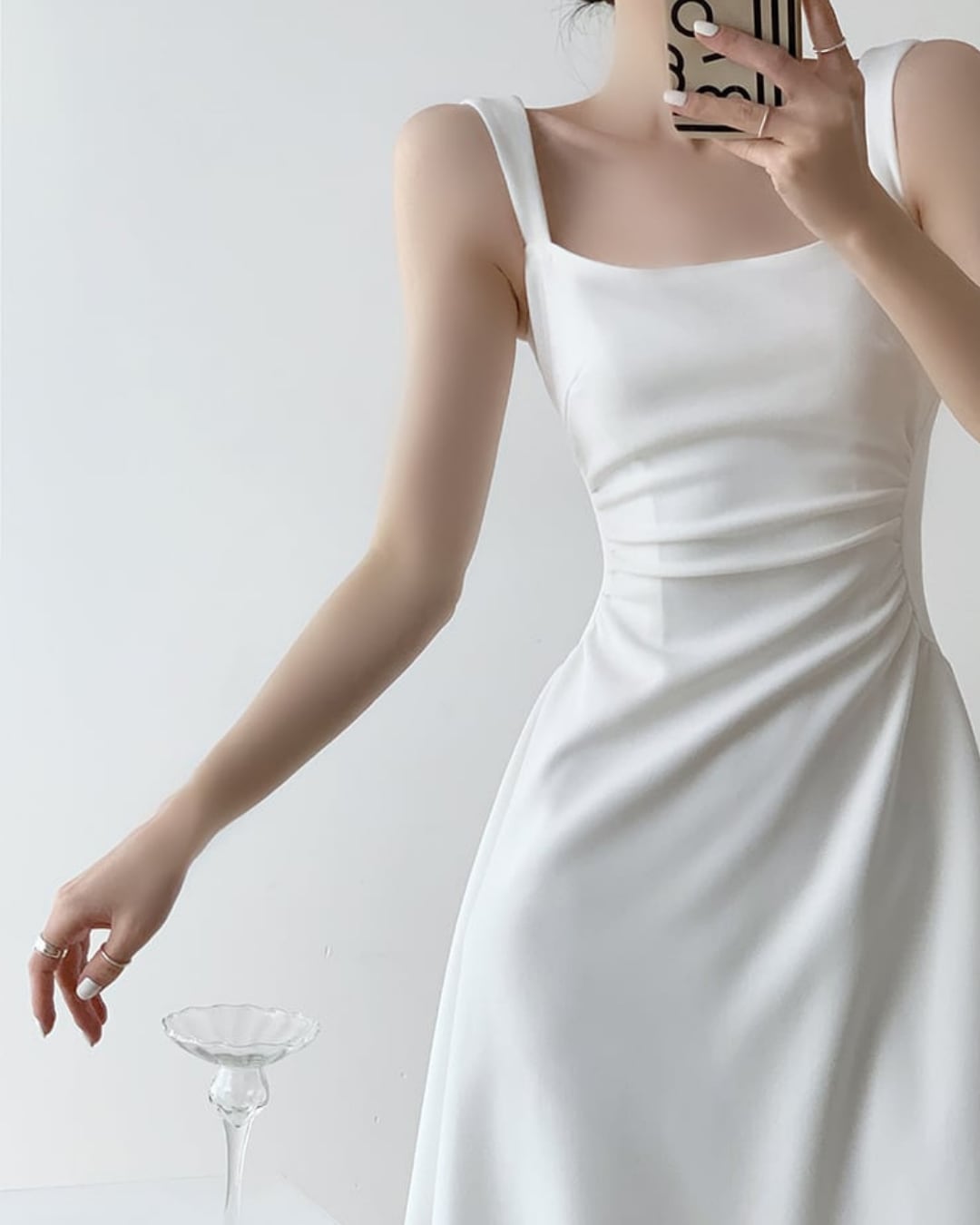 ウエストタックノースリーブワンピース S24247