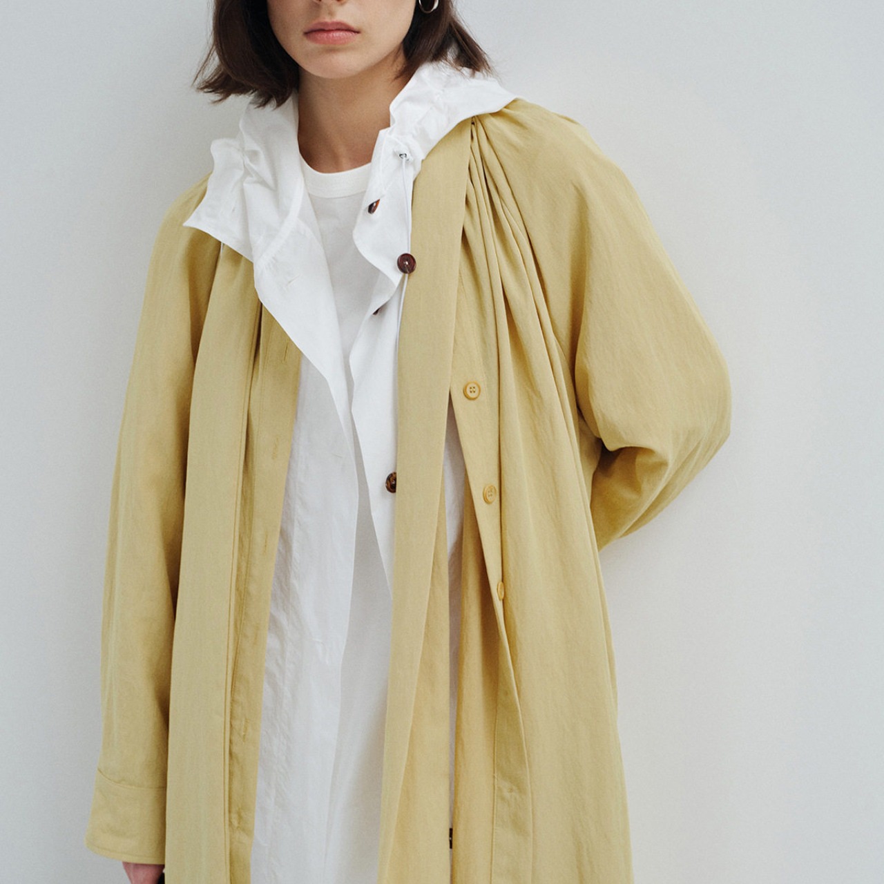 minimal over trench coat【2color】 T4391