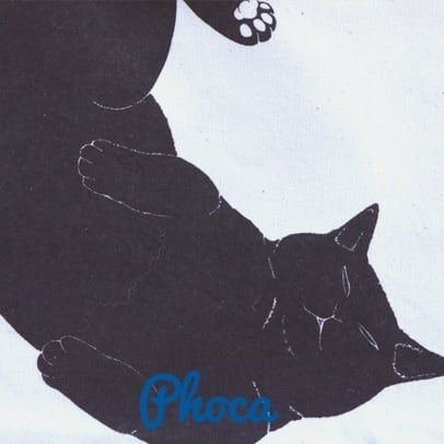 にゃんたまトートバッグ 黒猫 | Phoca