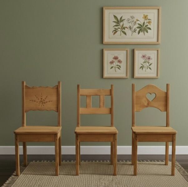 ♪ スタンダードチェア［ハート］ カントリーテイスト | オーダー家具