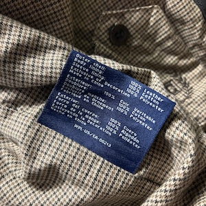 vintage CHAPS black leather drizzler jacket