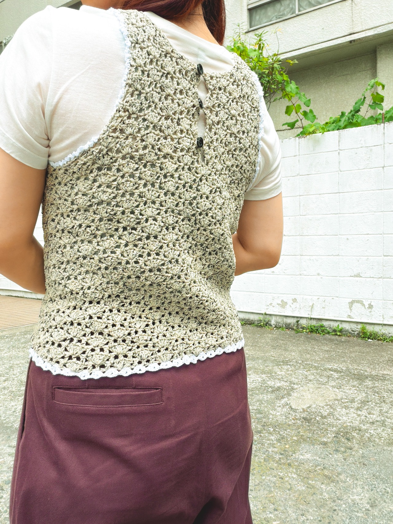 [Pattern]シェルメッシュアメスリトップス