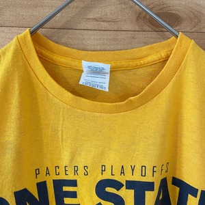 【DELTA PRO WEIGHT】NBA  INDIANA PACERS ペイサーズ バスケ プリント Tシャツ 企業ロゴ X-Large ビッグサイズ us古着