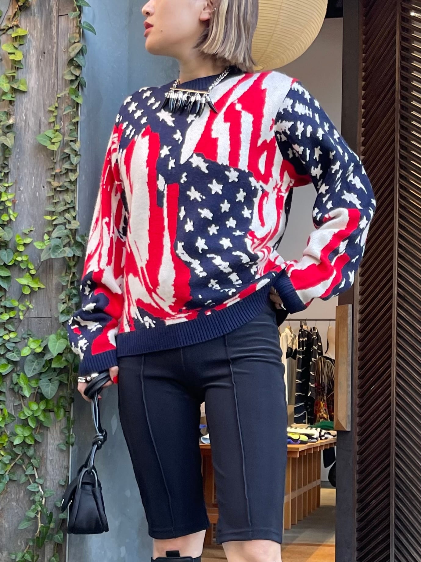 MASU エムエーエスユー / MARBLE FLAG SWEATER | TRENTオンライン 