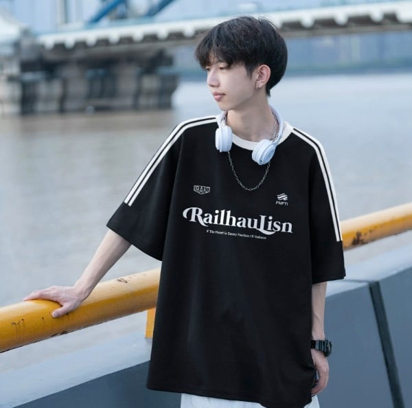 新品★☆ストライプ Tシャツ メンズ レトロ ストライプ Tシャツ Le154 | Lecono