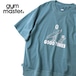 gym master ジムマスター 【6.2oz】ピグメント GOOD TIMES ビッグTシャツ メンズ 半袖 グラフィックTシャツ 発泡風ひび割れプリント 綿100% G733784 グリーン